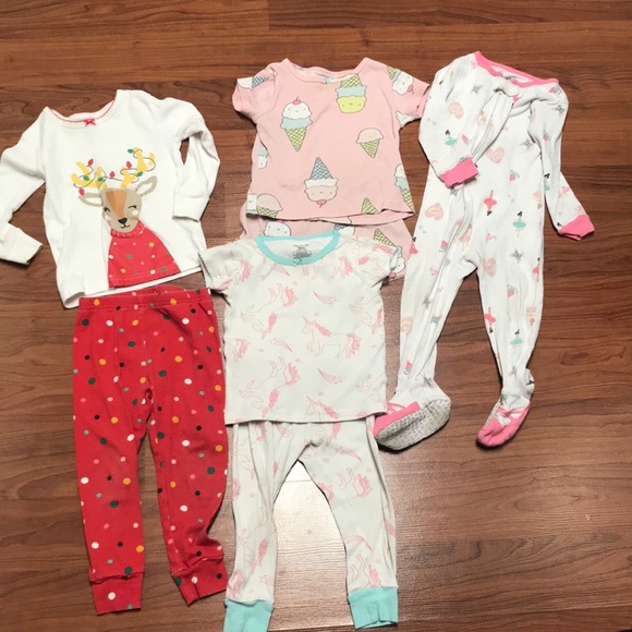 carters 18 month girl pajamas